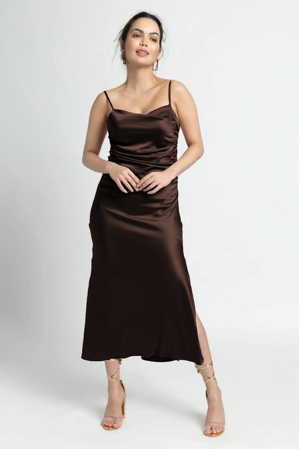 Cowl Midi Dress — Julo