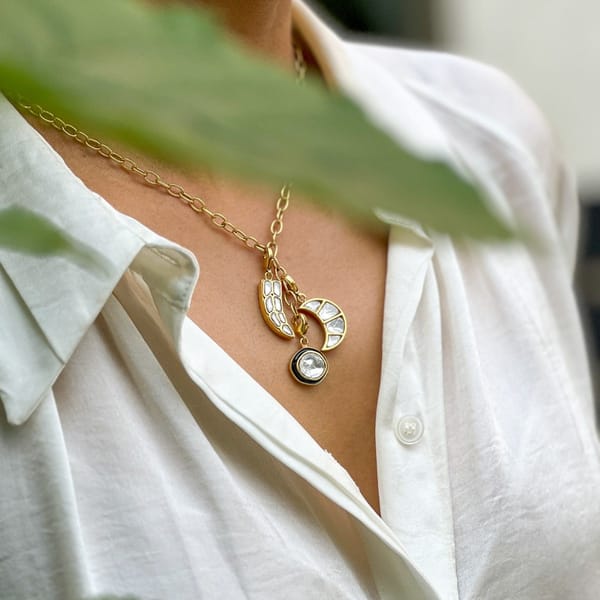 Panna Charm Set Necklace — Kesya