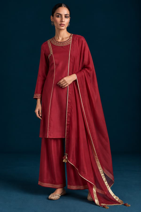 Safa Embroidered Kurta Set — SAUNDH