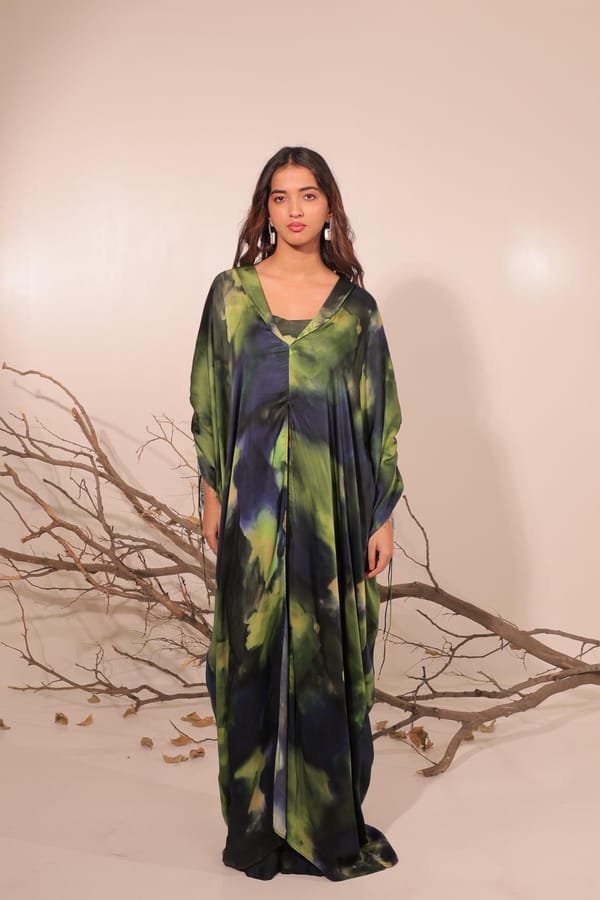Jheel - Long Kaftan Set — Surkh Syahi