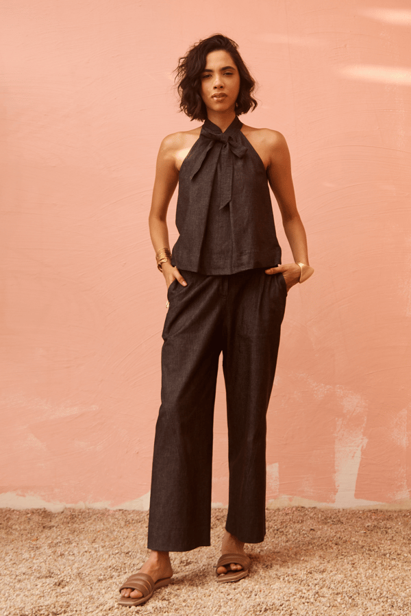 Nomad Denim Coord Set (Black) — Armoire