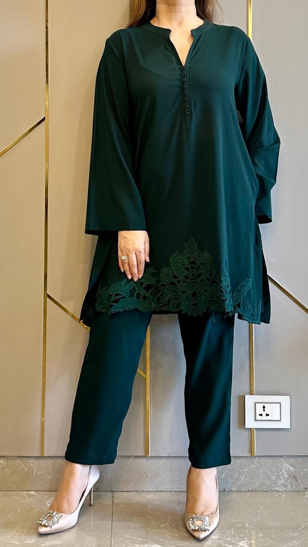 Forest Green Zoya Coord Set — Kylee Fashions