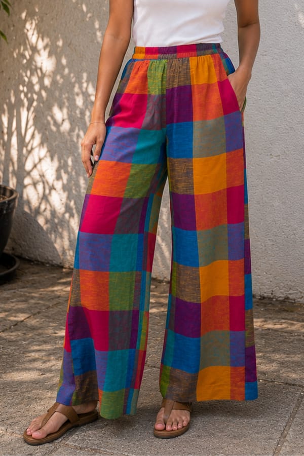 Coastal Checks Pants — ORGANIQUE