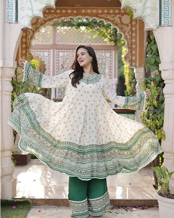 Sheesh Mahal - Anarkali Suit — Surkh Syahi