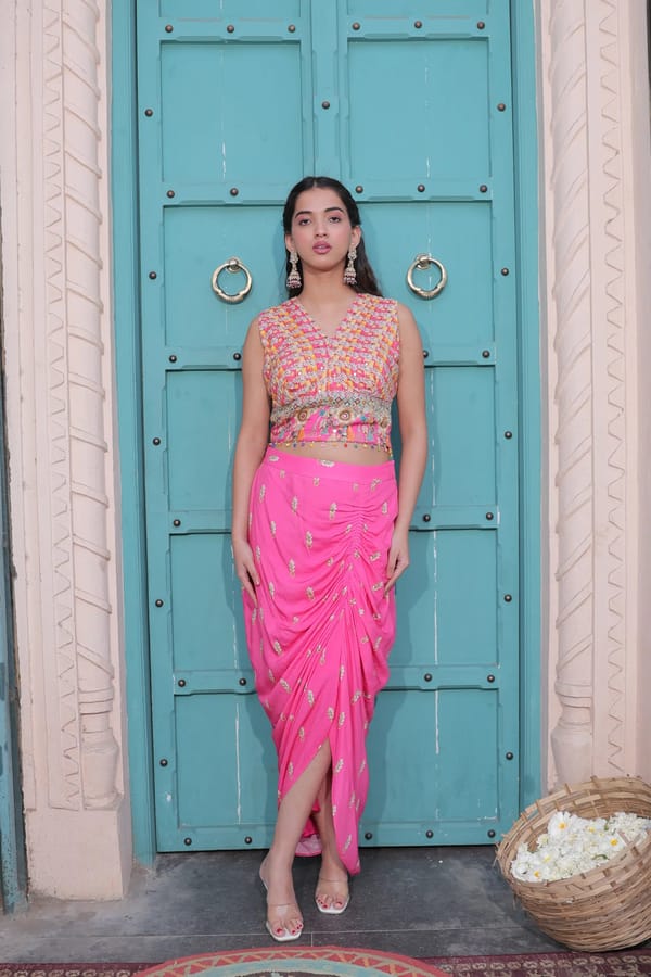 Banjara - Skirt Co-ord Set — Surkh Syahi