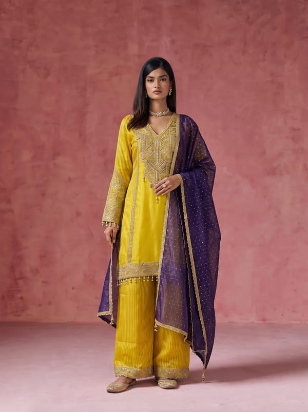 Misha Panel Kurta Set — KELAAYAH