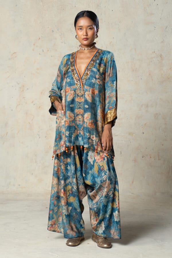 Blue Co Ord Set — Basil Leaf