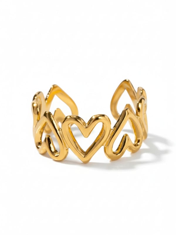 Heart Shaped Open Finger Ring — Cao Jewellery