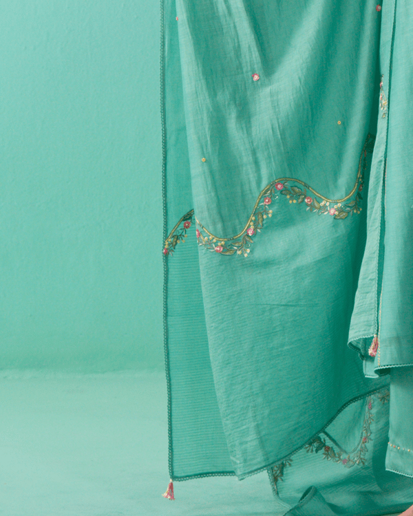 Firdaus Mul Chanderi Dupatta — NIRVAIR CLOTHING