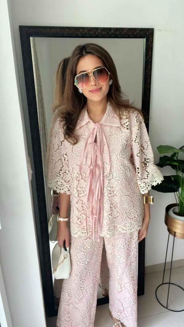 Dusty Pink Tie Knot Co-ord — CLOSET AFFAIR