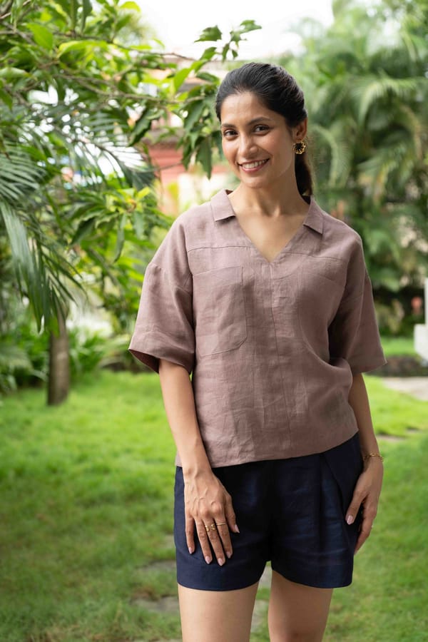 The Linen Open Collar Shirt — Creatures of Habit