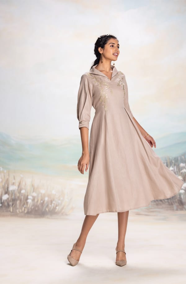 Golden Leaf Dress — Kaveri