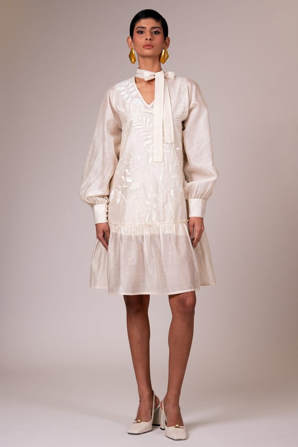 Vana - Snowy Short Dress — Madder Much