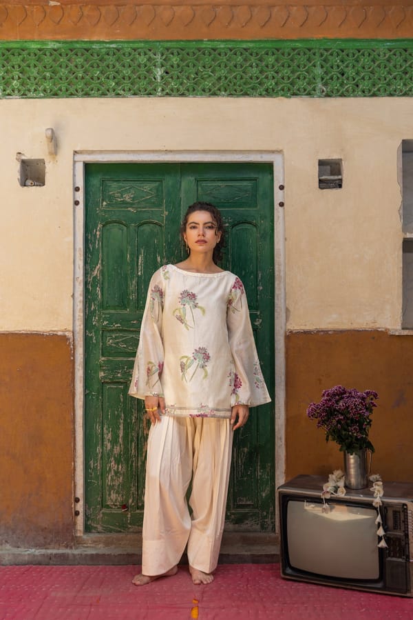 Ira Chanderi Kurta — Anuvas