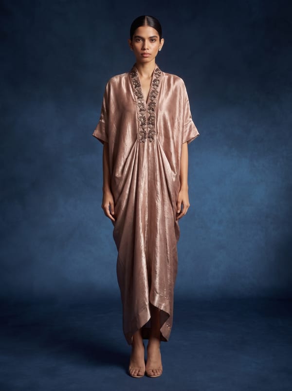 Blush Pink Rosewater Kaftan — 107 DEGREE