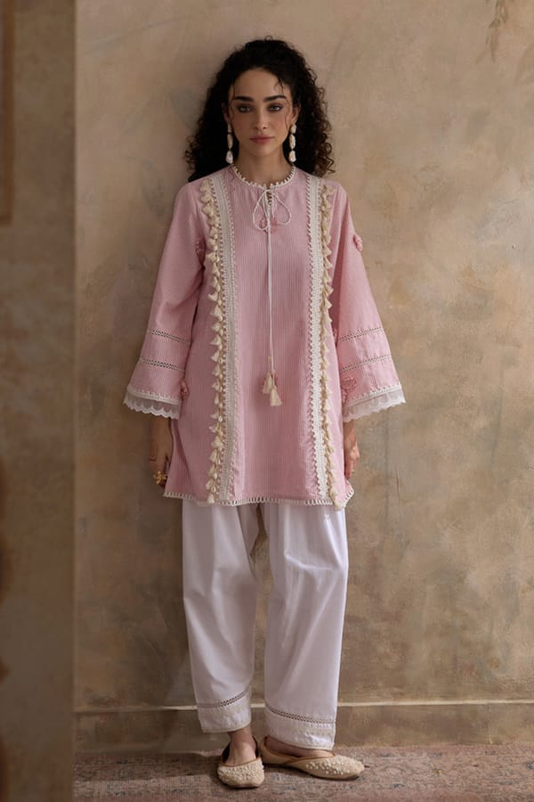 Noor White Classic Trousers — AVERIE