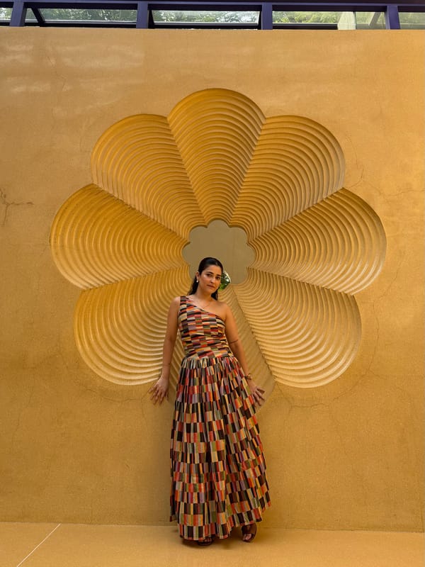 Paloma Dress In Camino Print — GAIMA LABEL
