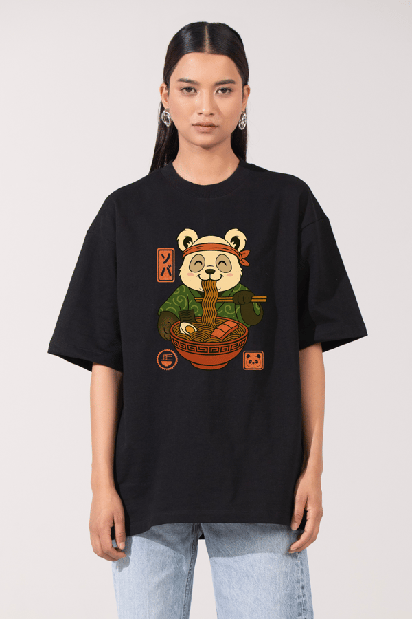 Panda Bowl Oversized T-Shirt — Botnia