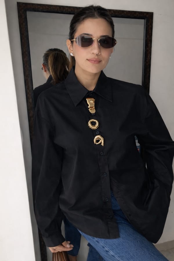 Multi Broach Poplin Shirt — CLOSET AFFAIR