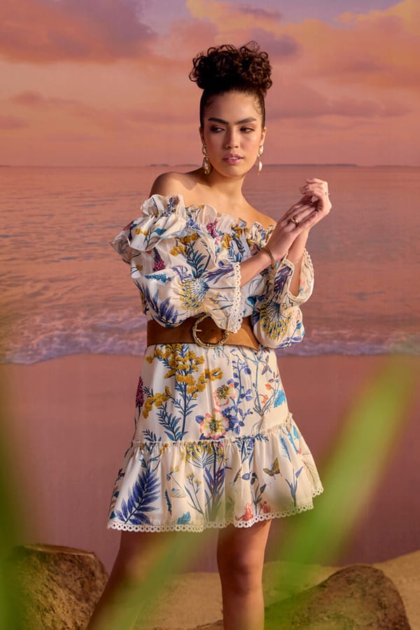 Love Cabo Ruffled Off The Shoulder Dress — BOHO-CHIC