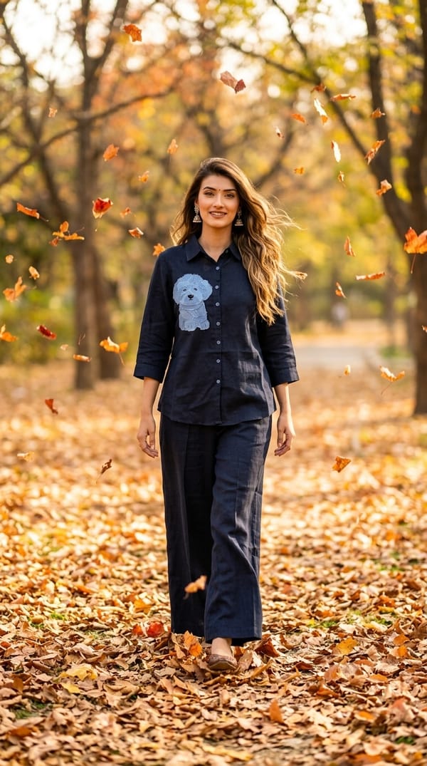 13" Pants — Linen Bloom