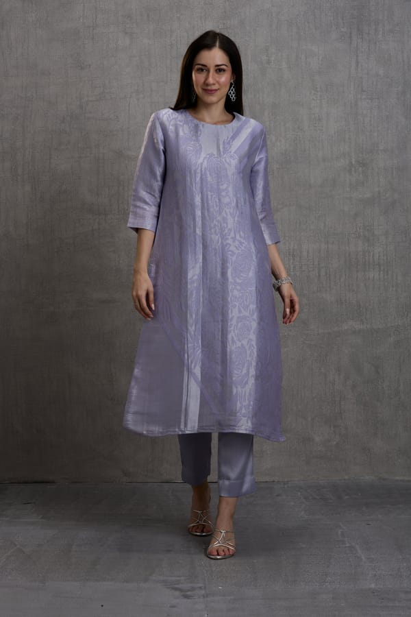Brocade Floral Design Kurta — Cloth Haus