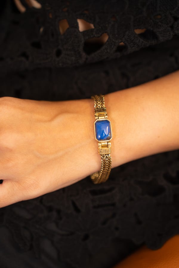 Lapis Lazuli Mesh Bracelet — SOUL WORKS