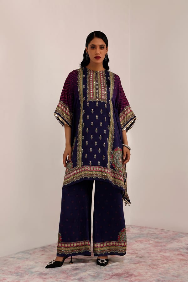 Kaashni Kaftan Set — Surkh Syahi