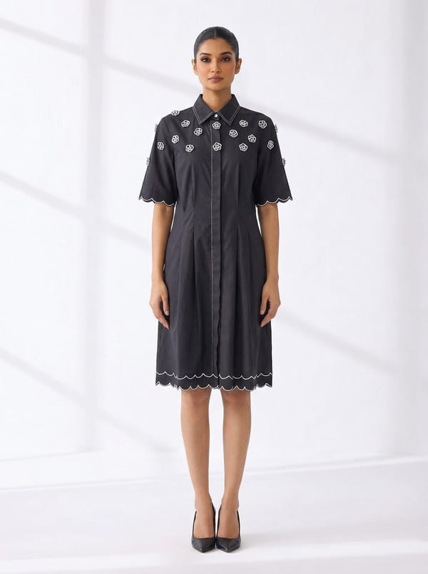 Scallop Flower Dress — Escape By Aishwarya