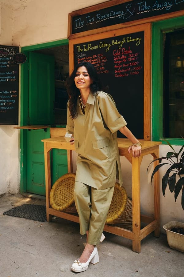 Aloe Cotton Poplin Tunic Top and Pants Co-ord Set — Spacelines
