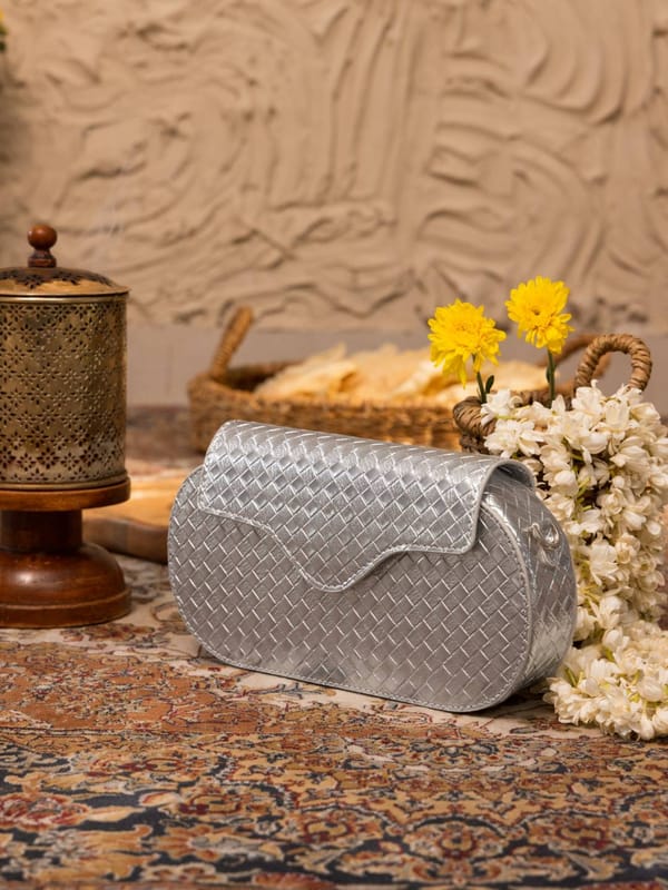 Blaze Clutch Sling Silver — The Gusto