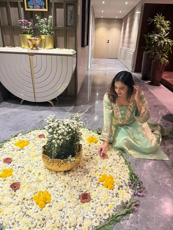 Meher Tissue Kurta With Silk Pants — SAJKE