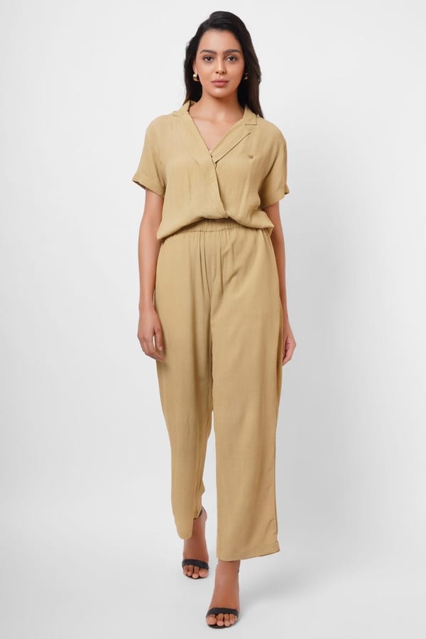 Formal Wear Mustard Jumpsuit — Western Era