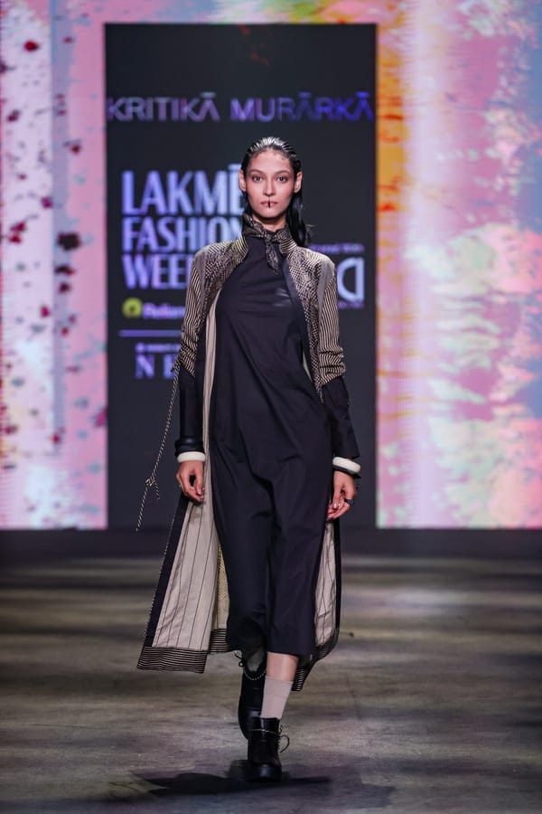 Black Cotton Midi Dress — Kritika Murarka