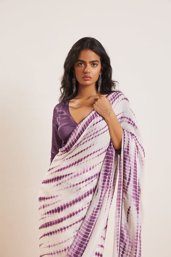 Surmai Bandhni Saree — DORABI