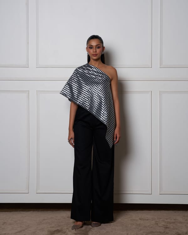 Dhaara Drape Top Set — Weaving Cult