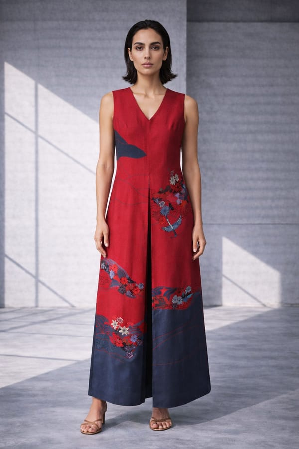 Mizu Red Jumpsuit — OJA