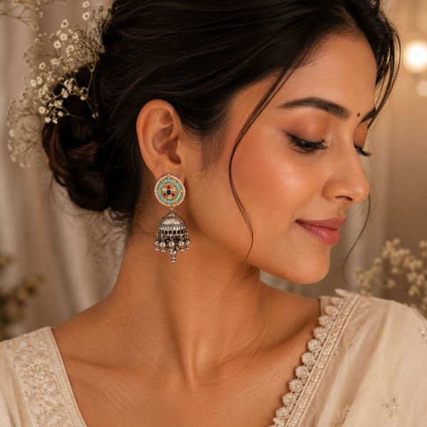 Ira Classic Pachi Kundan Earrings — Viana Jewels