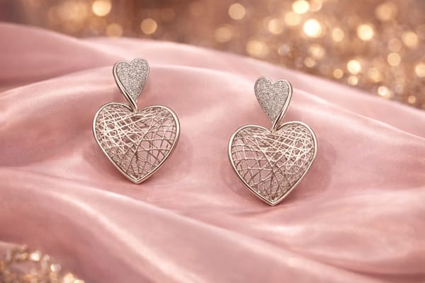 Silvpop Interwoven Heart Drop Earrings — SilvPop Jewels
