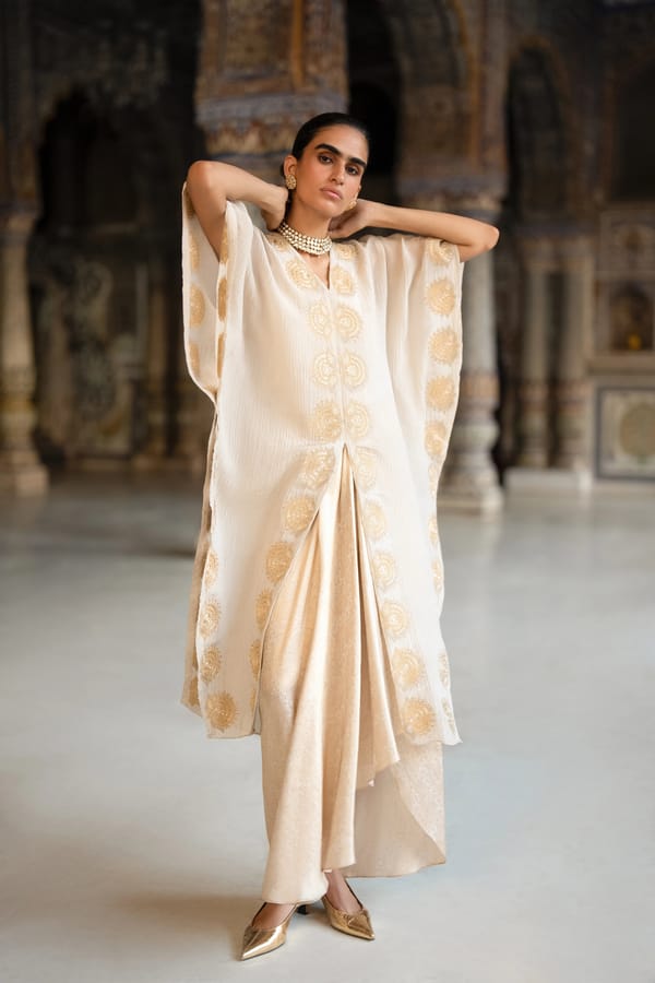 Brocade Draped Skirt — Dash and Dot