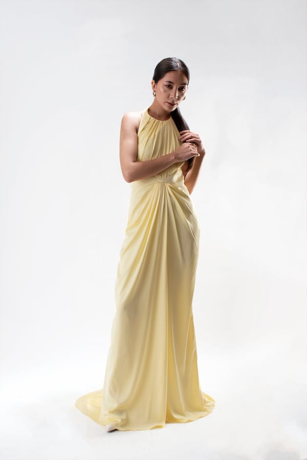 Draped Halter Gown — Studio MuGu