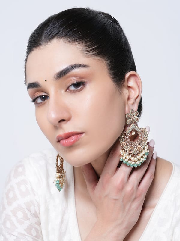 Reverse AD Turquoise Earrings — Cao Jewellery