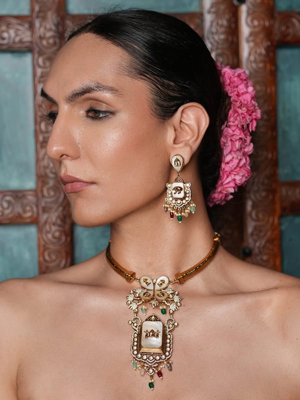 Multicolor Designer Hasli — Cao Jewellery