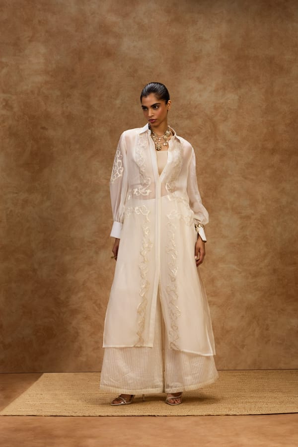 Pearl Artcut Shirt Dress — Needle Ten