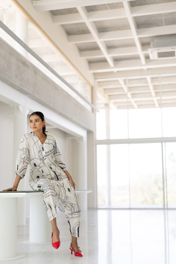 Mediterranean Lanes Co-ord — Silai studio