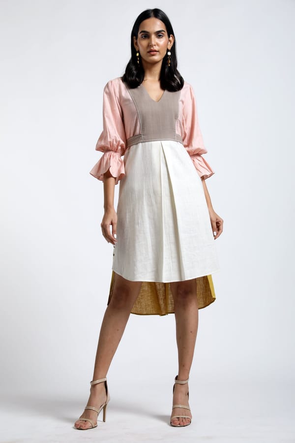 Batul - Panelled Dress With Pockets — Madder Much