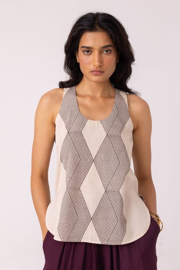 Emma Hand Printed Top — The Summer House