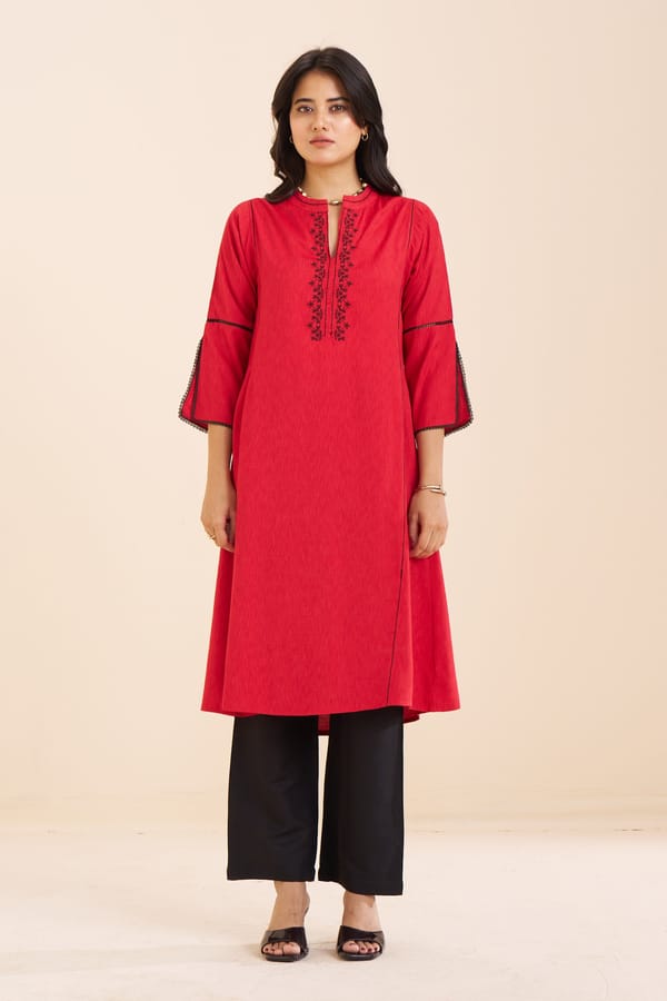 Classic Straight Fit Kurta in Soft Viscose Blend — Truly SMA