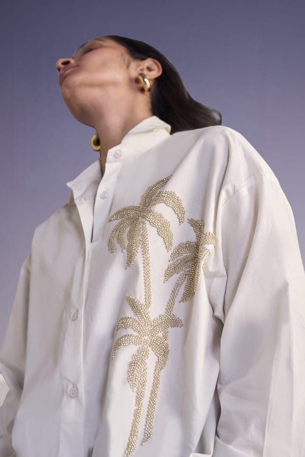 Bead Embroidered Shirt — Dash and Dot