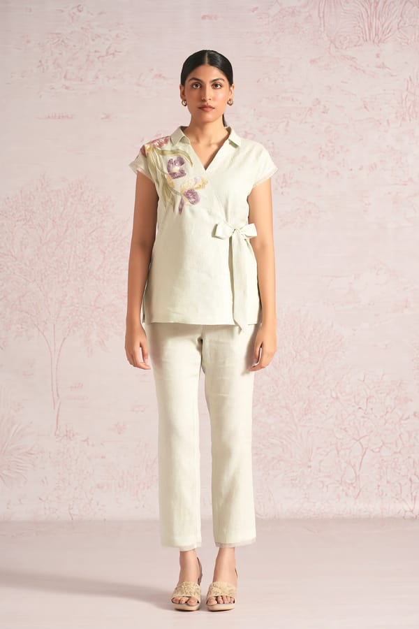 Painted Petals Kurta Set — Kaveri